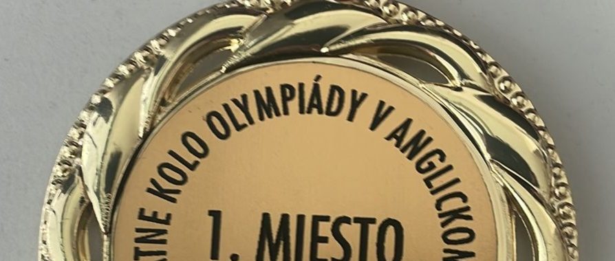 1. miesto v celoslovenskom kole olympiády!