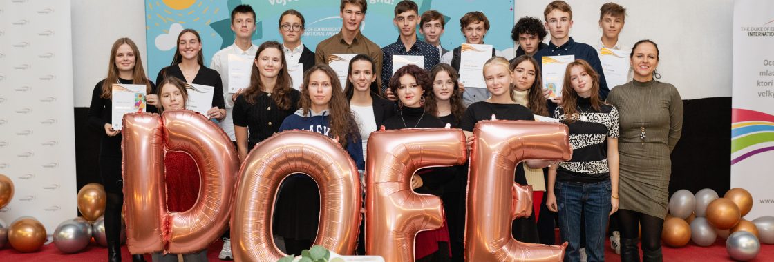 Odovzdávanie ocenení DofE