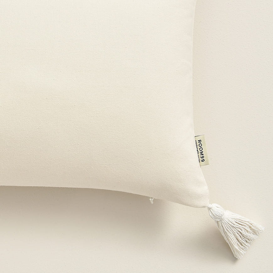 Krémové obliečky na dekoračné vankúše