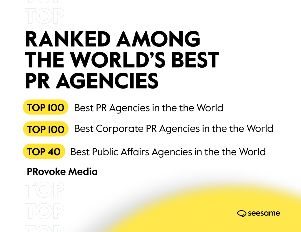 Tri umiestnenia medzi najlepšími na svete za budovanie medzinárodného štandardu PR na Slovensku. Happy Birthday, Seesame 🎂