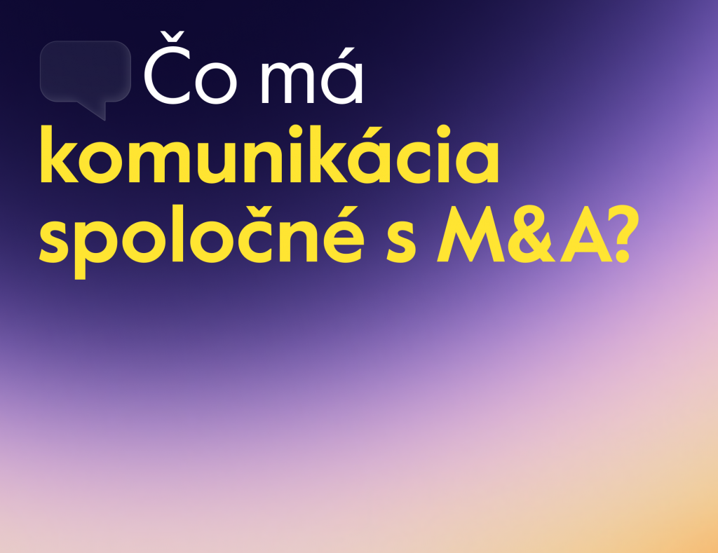 Komunikácia chráni hodnotu transakcie
